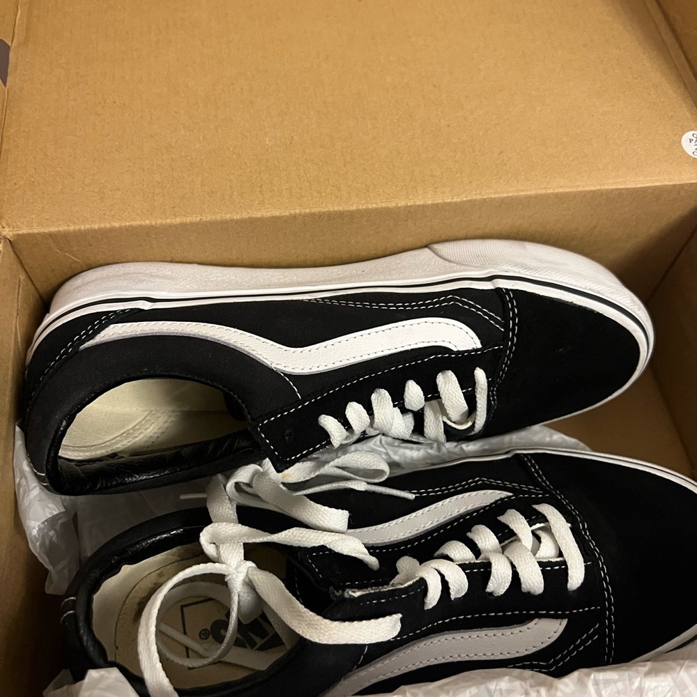Vans Black and White Old Skool Sneakers